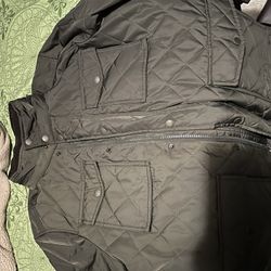 Tommy Hilfiger Men's Quilted Diamond Water Resistant Field Coat Utility Jacket