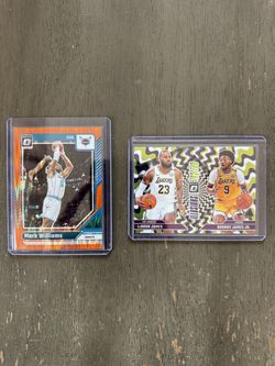 mark williams orange /225 lebron bronny duo donruss optic