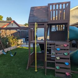 Play Structure Swing Slide