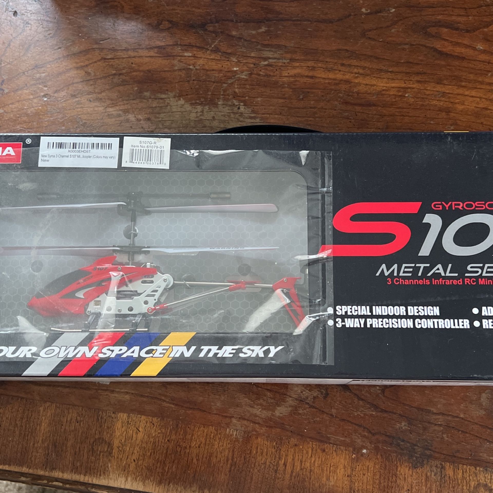 New Syma S107G RC helicopter (red) 