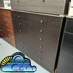 Brown 12 Drawer Dresser Cajonera Compressed New Chest Mueble 