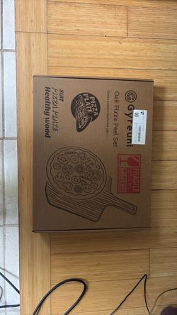 Oak pizza peel set