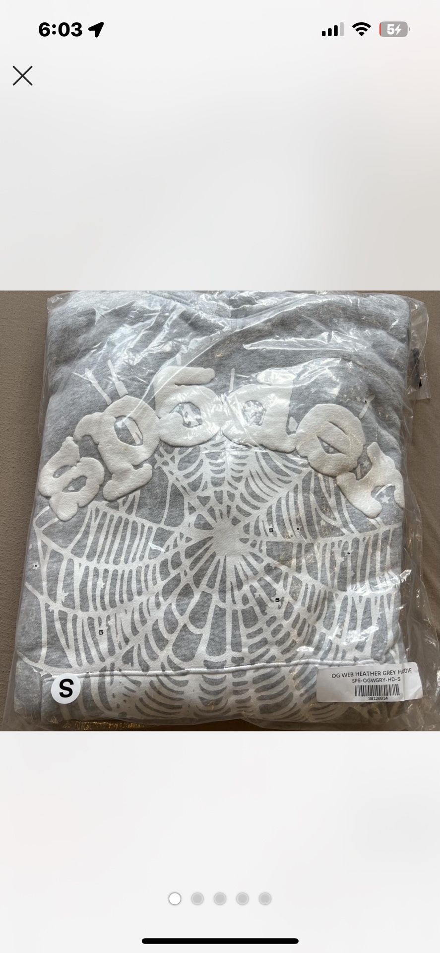 Grey spider hoodie OG