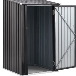 67.13*21.46*4.72 inches Metal Outdoor Storage Shed with Single Door Lockable Garden Outdoor Steel Utility Shed, Tool Storage Shed for Garden/Patio/Bac