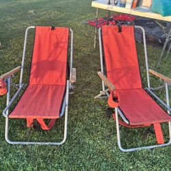 Beach Chairs - Set of Two