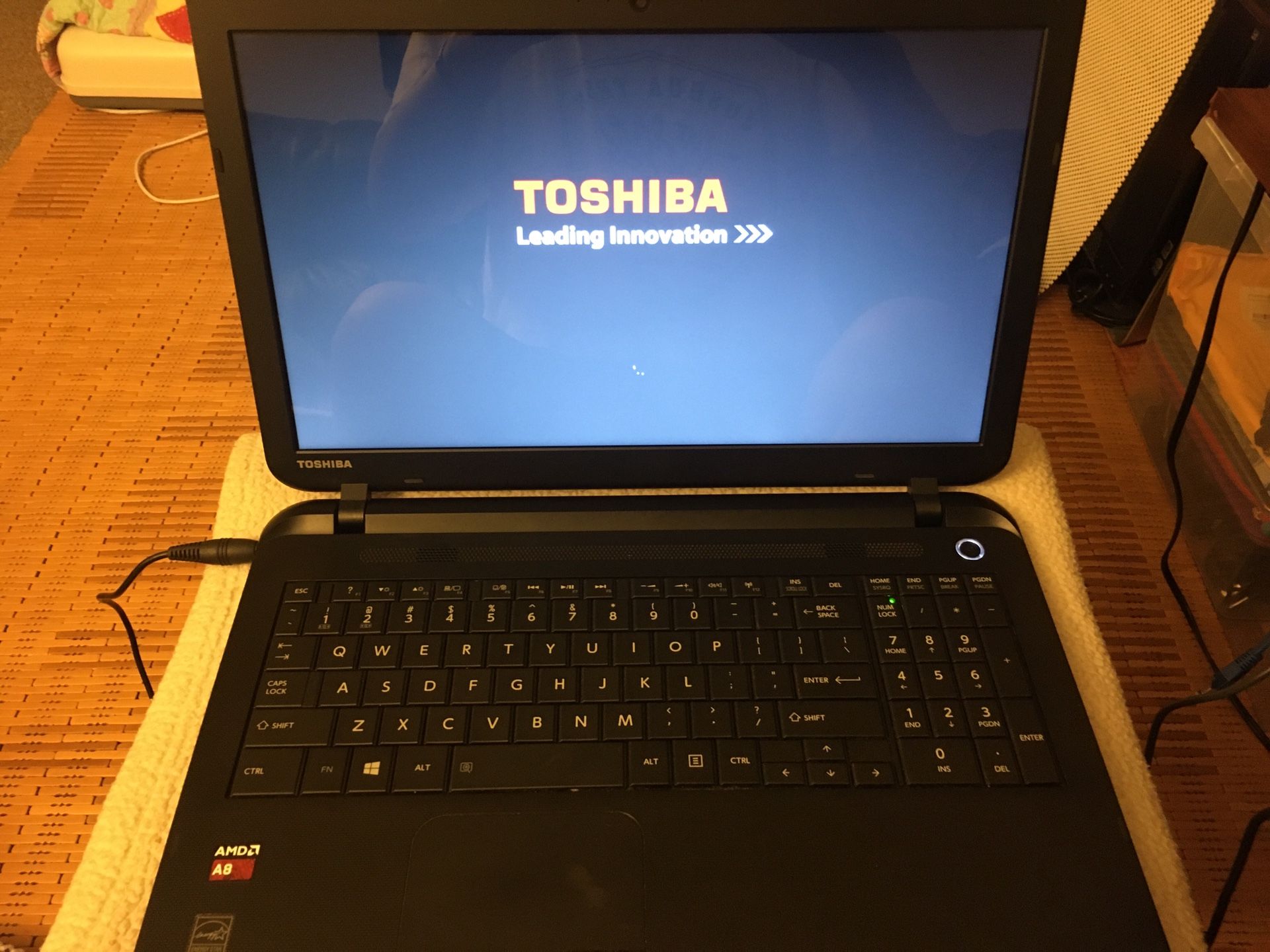 Toshiba laptop black