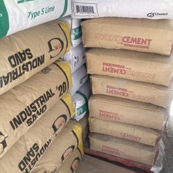 Cemento en $14 cada uno  Silica en $11 cada uno  Lime—cal en $10 cada uno
