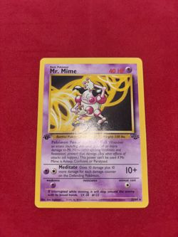 Pokemon Mr. Mime 1st Edition Jungle Set