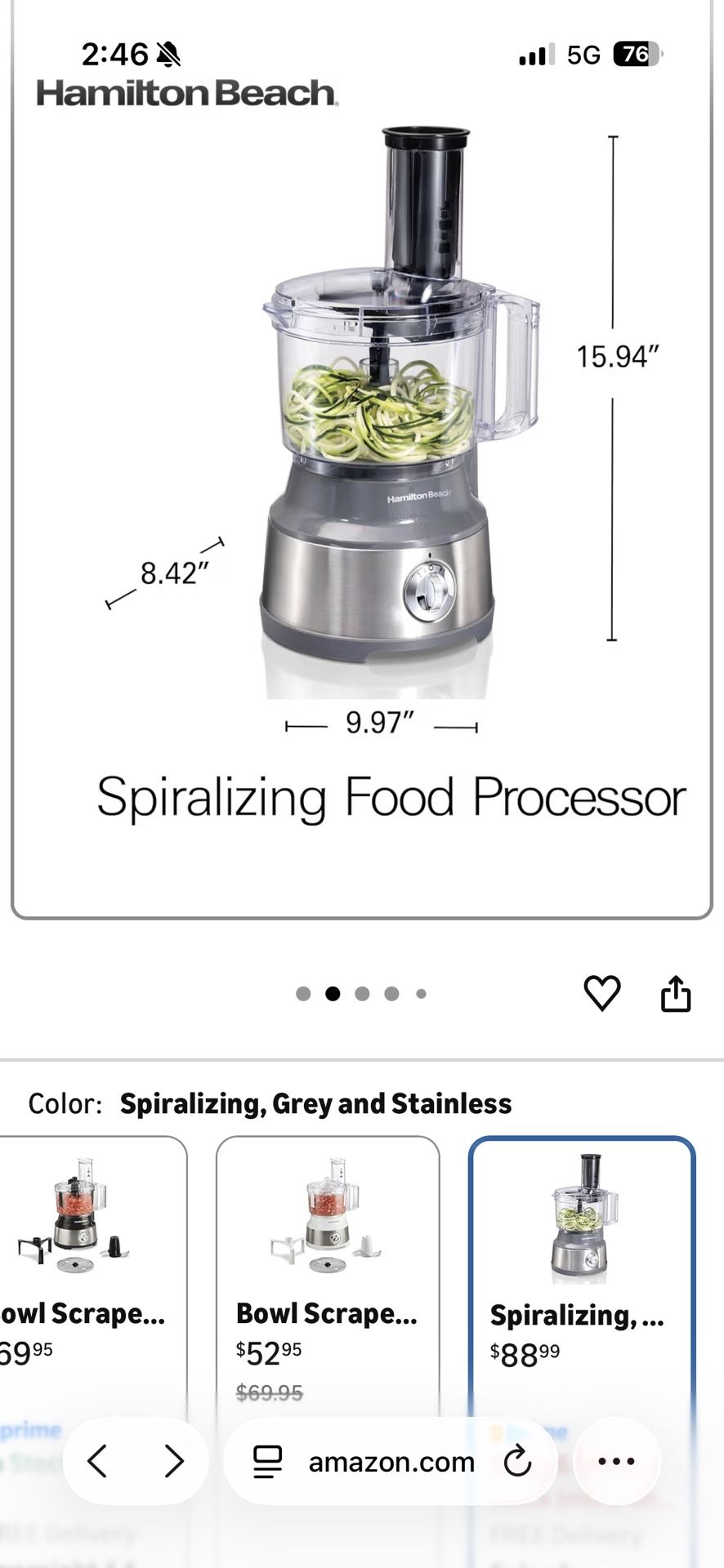 Hamilton Food Processor - Brand New Never Opened