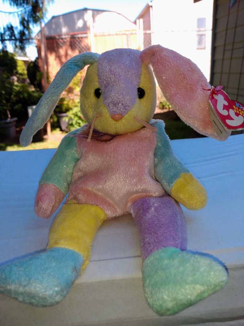 ty Beanie Baby "Dippy" A Pastel Colored Easter Bunny 