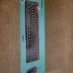 Logitech MK120 Wired Keyboard and Mouse Combo. 