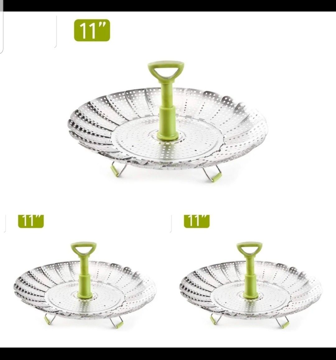 Vegetable Steamer Basket (Set of 3)
