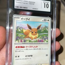 Pokémon Eevee (2024) Japanese Terastal Fest ex - 125/187  CGC slab