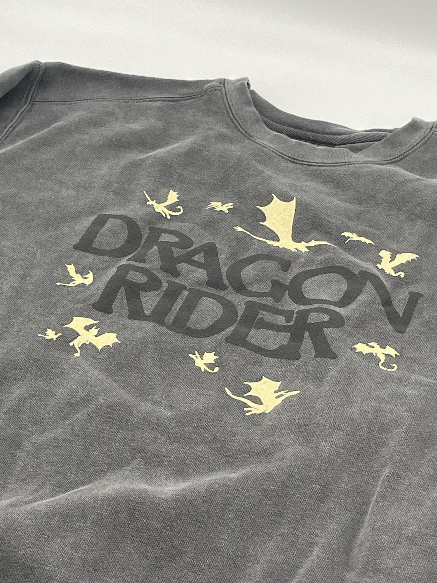 Dragon Rider Pullover Sweatshirt, GREY, Medium *BRAND NEW*
