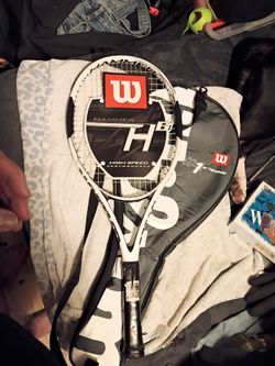 New Old Stock Wilson Hammer 6 H6 Grip 4 1/2 (4) Tennis Racquet with Cover