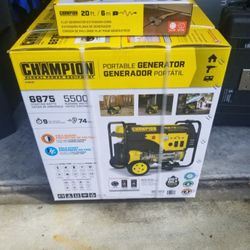 Brand New!!!!!!! Champion Portable  Generator With  Flat Generator Ext Cord