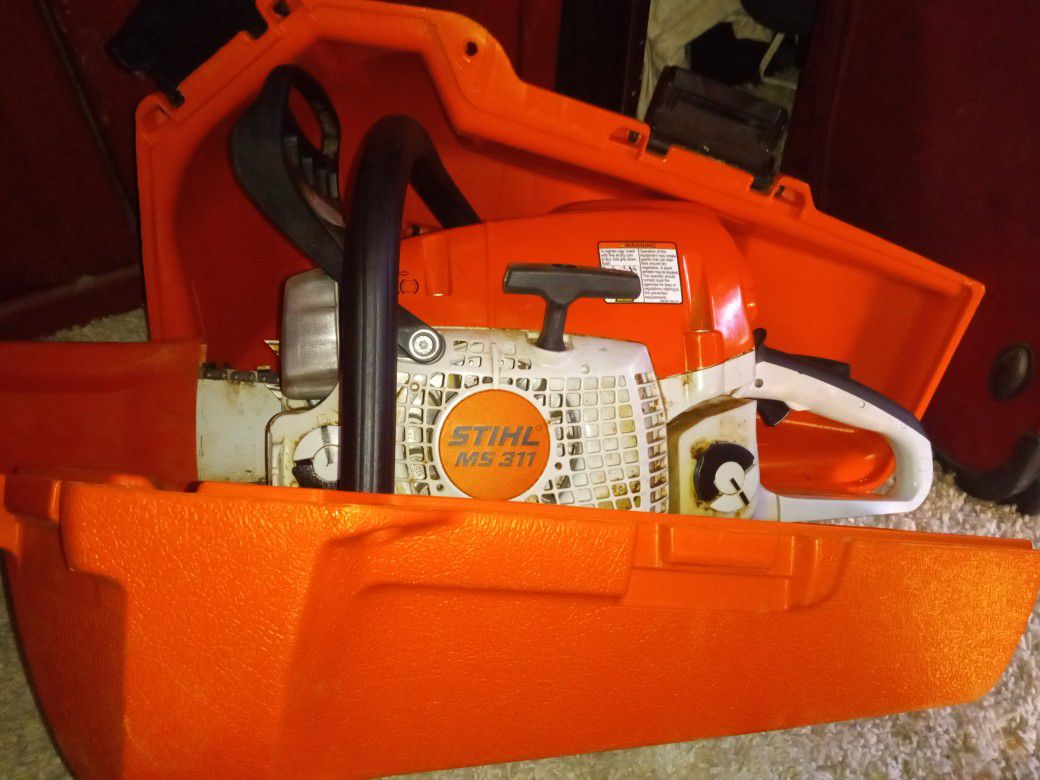 MS311 Stihl 29" Used Once With Case& Guard