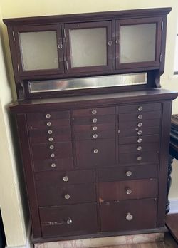 Antique Dental Cabinet
