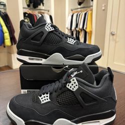 Jordan 4 Retro Black Canvas Size 12