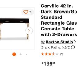 Black And Gold Console Table