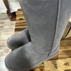AUSLAND Genuine Suede Women's Classic Snow Boots Waterproof Winter Boot