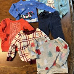 18 Month Girls Christmas Clothes Bundle Long Sleeve 