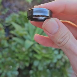 YEDC Fidget Ceramic Black Belt Pig Ring ZhuanYun