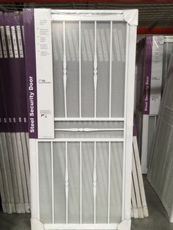 36x80 white security door