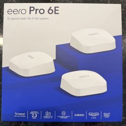 eero Pro 6E Tri-Band Mesh Wi-Fi 6E System (3-Pack) 