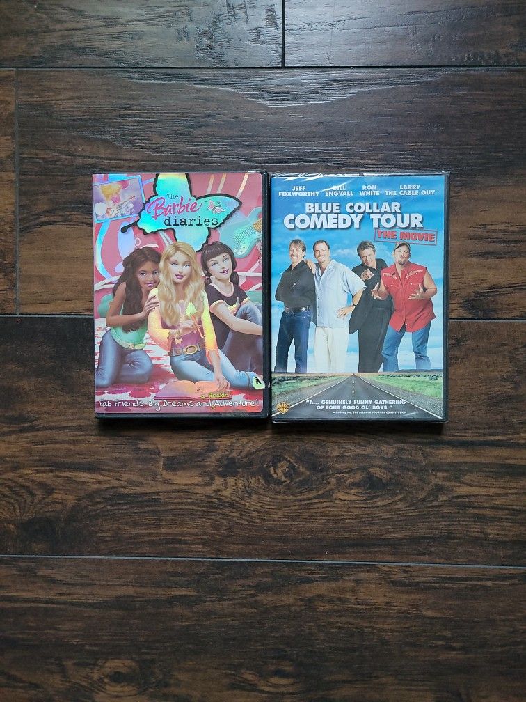 Used And In Brand New Condition Barbie's " THE BARBIE DIARIES" AND NEW IN IT'S ORIGINAL SEALED PACKAGING BLUE COLLAR COMEDY TOUR THE MOVIE! $10.00 EA