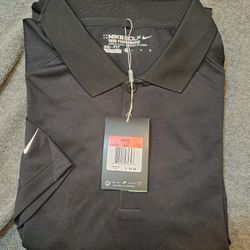 Mens Black Nike Golf Polo in Size Large - New & Unworn Business Overstock