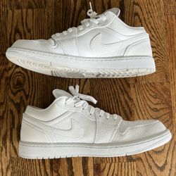 Nike Air Jordan 1 Low ‘Triple White’ Size 12.5