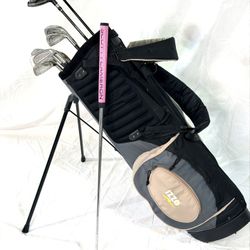 Women’s Complete Golf Club Set | Nike SQ Dynamo 5-Wood, Daiwa Irons Driver Putter + IZZO Stand Bag
