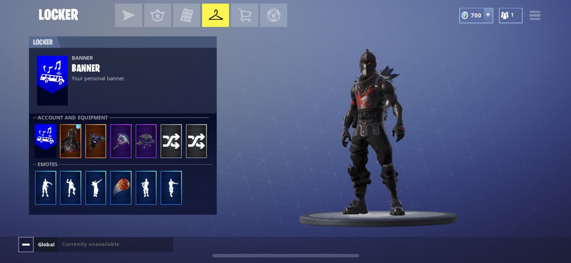 Black Knight Fortnite Account