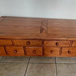 Wood Coffee and End Table with Drawers