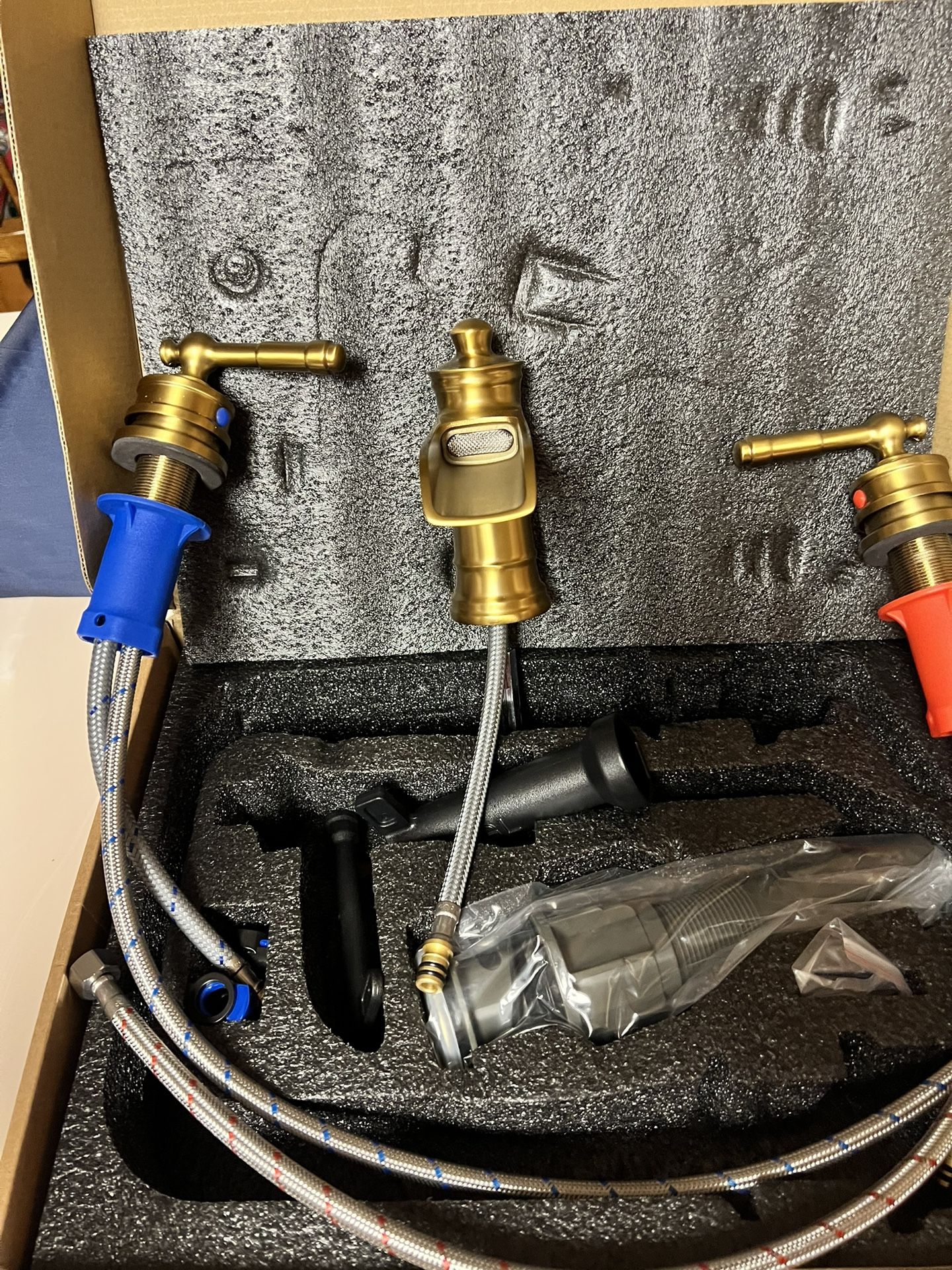 Gold Bathroom Waterfall Faucet