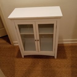 Small White Cabinet 13inDeep/26inWide/32inTall