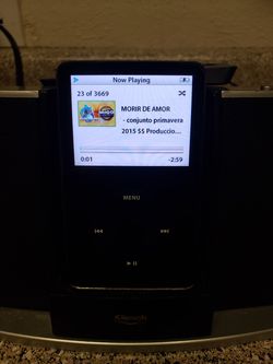 Ipod 80 g llena de musica. Con klipsch docking station
