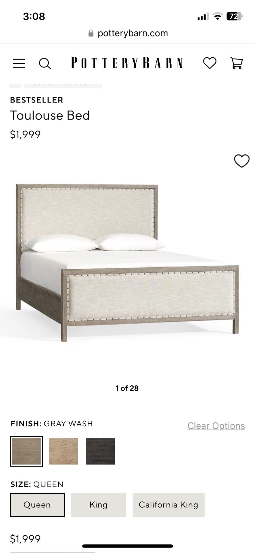 Beautiful Toulouse Bed From Pottery Barn
