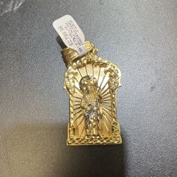Gold San Judas Pendant 