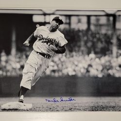 DUKE SNIDER Signed Photo Brooklyn Dodgers 11x14 Photo Autograph