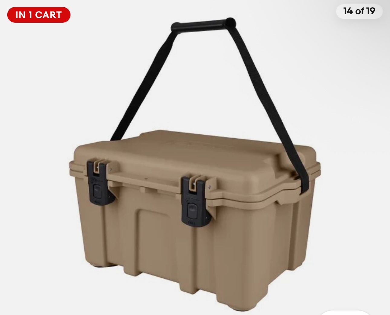 Coho Pack N Carry Storage Box with Strap, 20.2” L x 14.7” W x 11.1” H