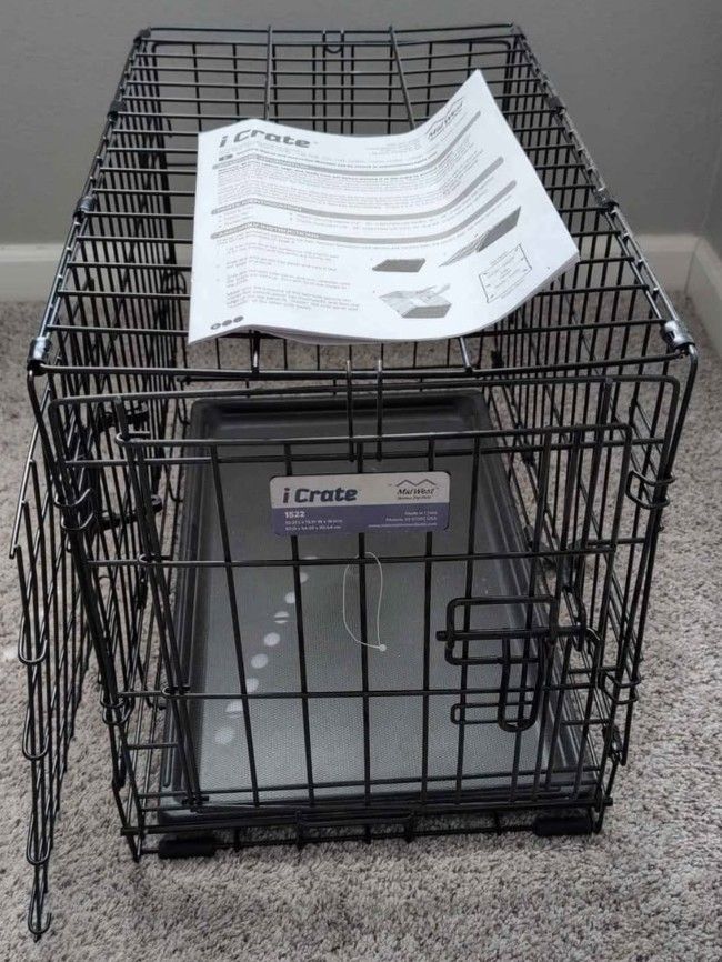 iCrate MidWest small Dog Cat Crate Kennel Carrier 22x13.5 Black 