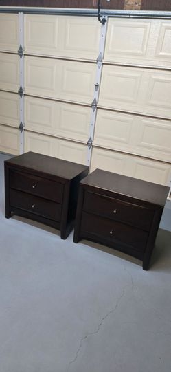 Coaster Two Bedside Dressers Set. 25" H x 28" W x 17.5" D