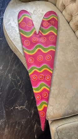 Unique Door Wall Decor - Heart ❤️ Valentines Day Made Of Screen By Peri Woltjer - Hang On Door OR Wall