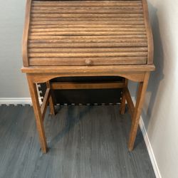 Antique Eastman Line Children’s Line Roll-Top Desk. 