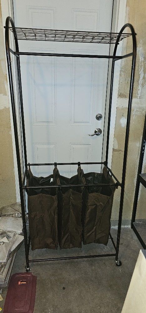 Laundry Sorter Rack With Hanger