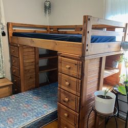 Loft bed/Captins bed - real wood