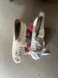 White roller Skates women 8