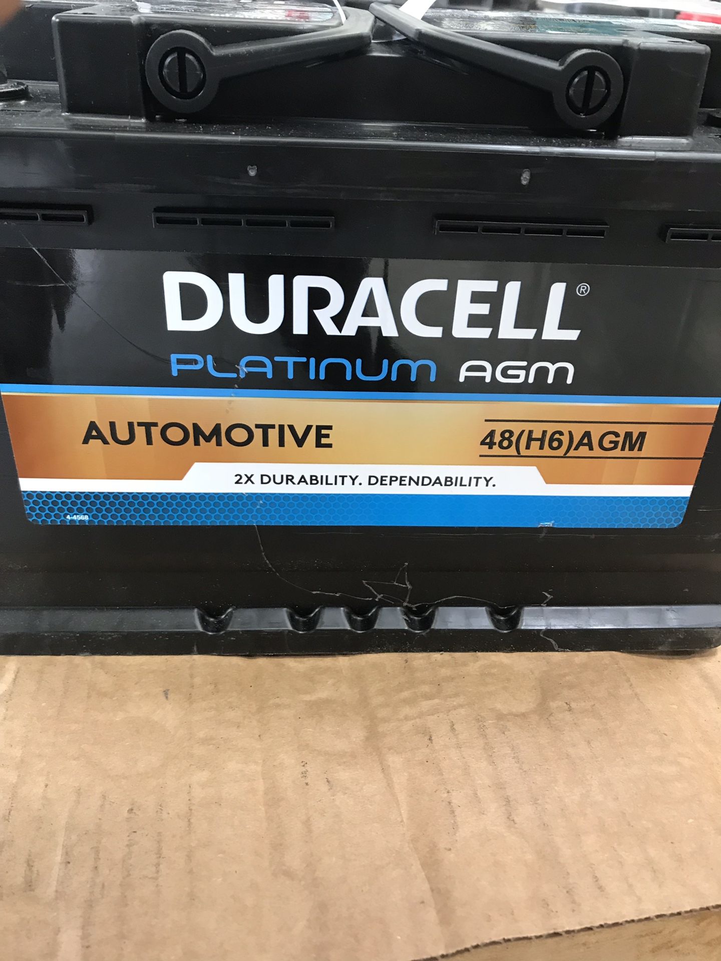 Duracell Group Size 48(H6) AGM automotive Battery brand new